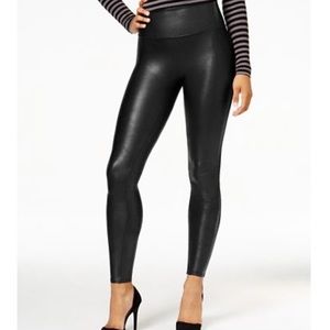 SPANX FAUX LEATHER LEGGINGS *never worn*